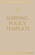 Shipping Policy Template