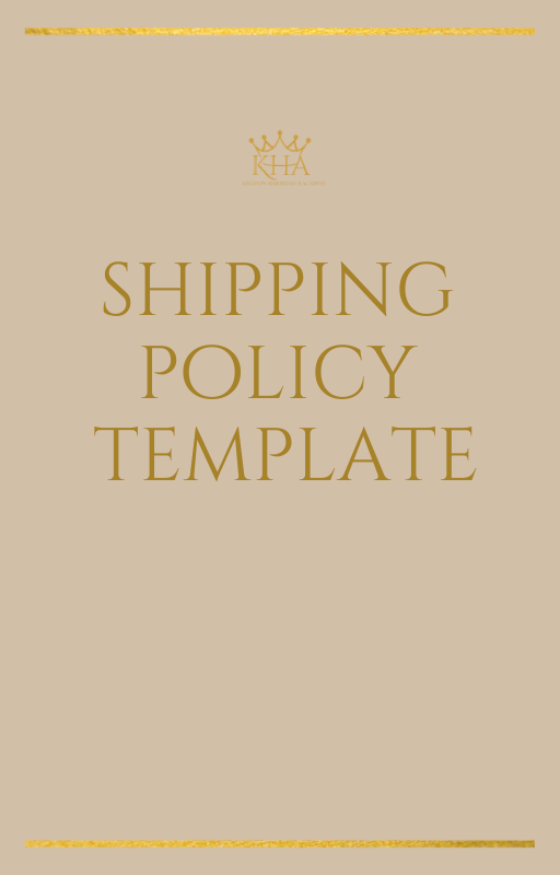 Shipping Policy Template